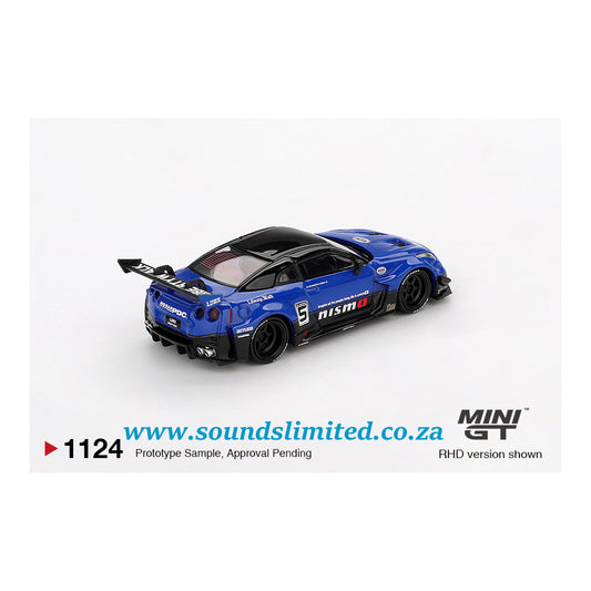 Mini GT #1124 LB-Silhouette WORKS GT NISSAN 35GT-RR Ver.2 Blue