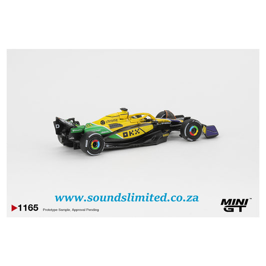 Mini GT #1165 McLaren MCL38 #81 Oscar Piastri 2024 F1 Monaco GP 2nd Place