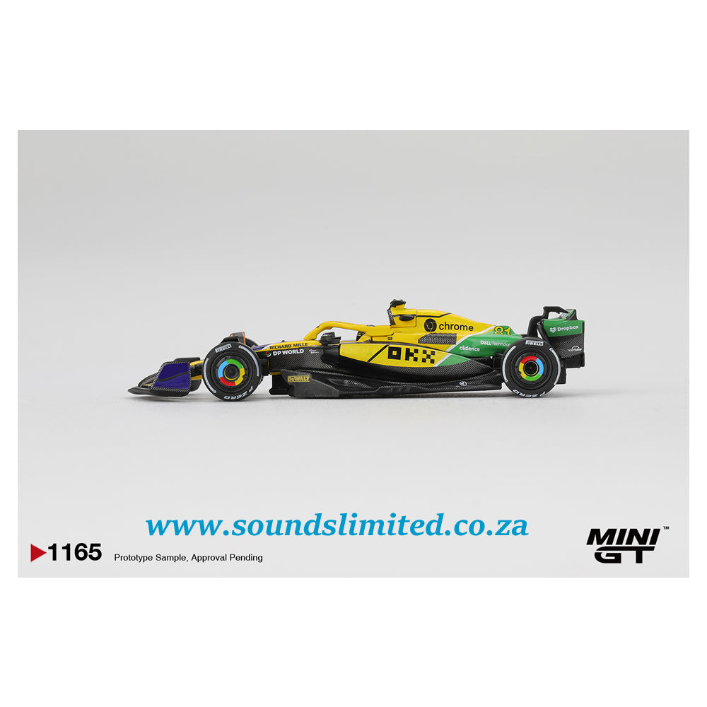 Mini GT #1165 McLaren MCL38 #81 Oscar Piastri 2024 F1 Monaco GP 2nd Place