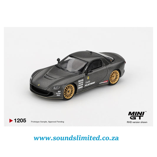 Mini GT #1205 Mazda RX-7 RE-Amemiya Matsukiyo KOKU 3 Rotor NA-7 TAS 2025 Best Tuned Car Award Blister