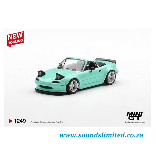 Mini GT #1249 Mazda MX-5 (NA) Pandem Mint Green