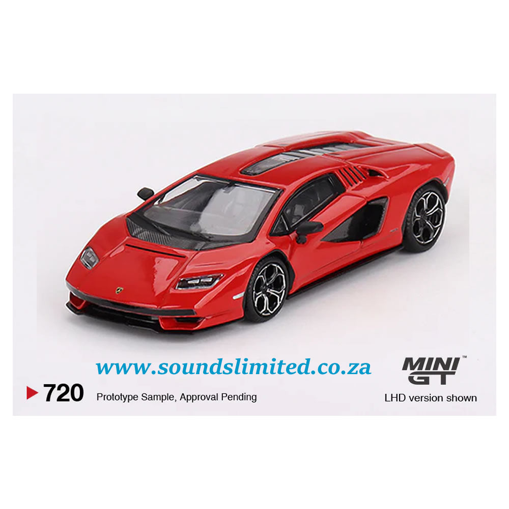 Mini GT #720 1/64 Lamborghini Countach LPI 800-4 Rosso Mars (LHD)