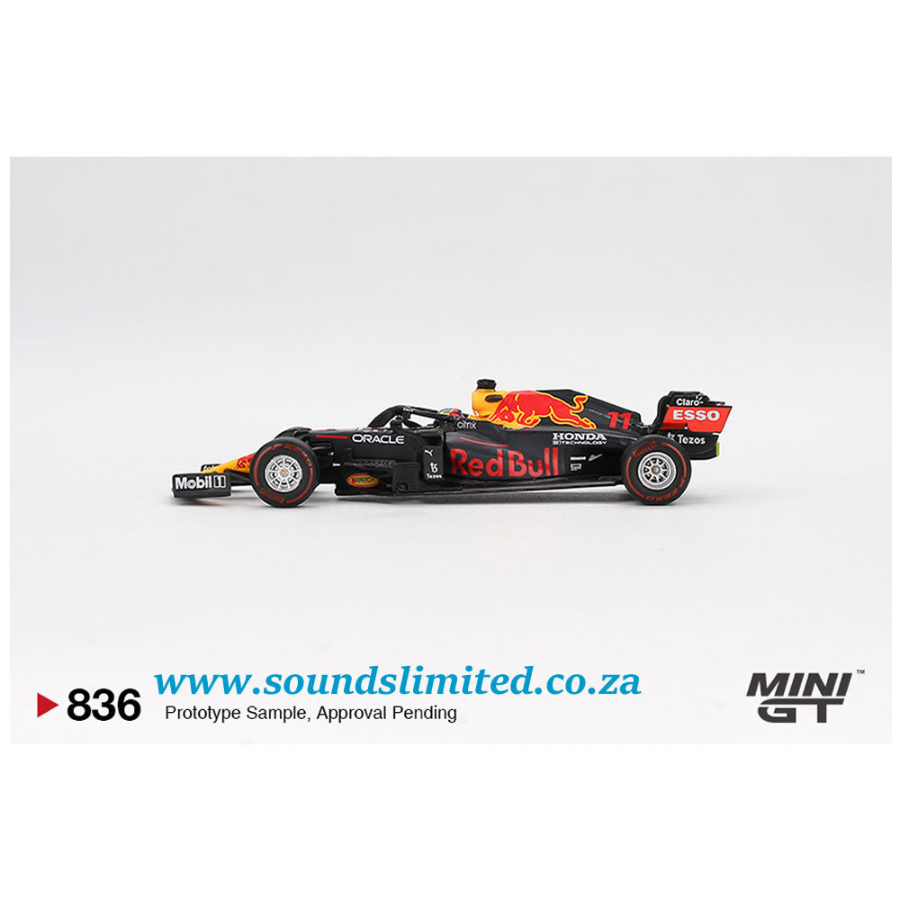 Mini GT #836 Red Bull RB16B #11 Sergio Pérez 2021 Azerbaijan Grand Prix Winner