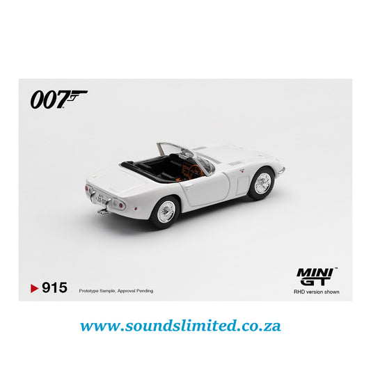 Mini GT #915 Toyota 2000GT Roadster “You Only Live Twice” James Bond