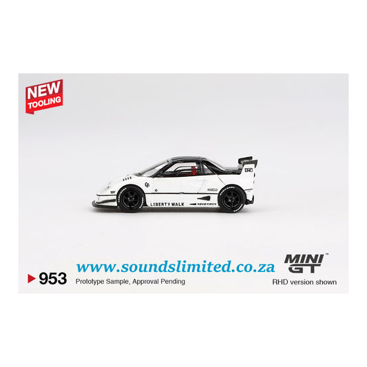 Mini GT #953 Mazda AZ-1 Liberty Walk LB40 White 2024 Tokyo Auto Salon