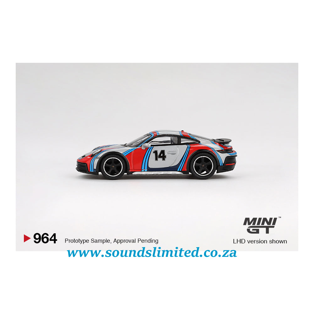 Mini GT #964 Porsche 911 Dakar Ice Grey Metallic "Rally 1978"