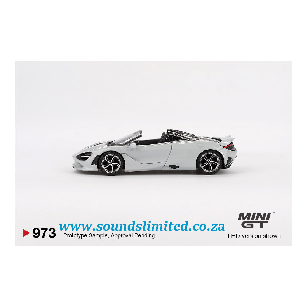 Mini GT #973 McLaren 750S Spider Cirrus Grey