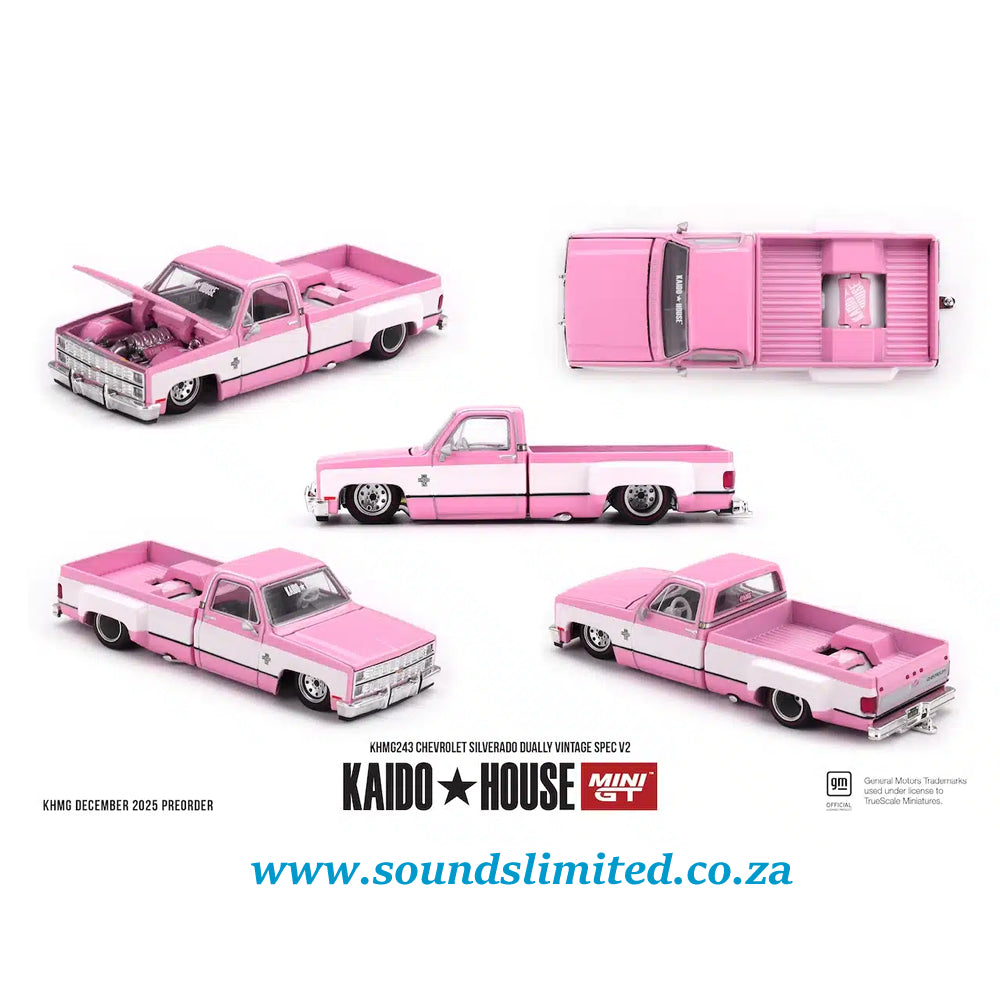 Mini GT x Kaido House #243 Chevrolet Silverado Dually Vintage Spec V2