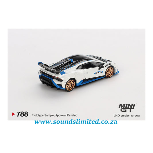 Mini Gt #788 Lamborghini Huracán STO Bianco Asopo
