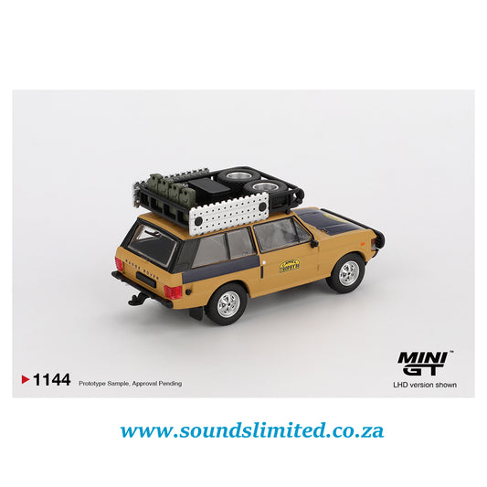 MiniGT #1144 Range Rover 1981 Camel Trophy Sumatra C.Swoboda & K.Mentel Winner