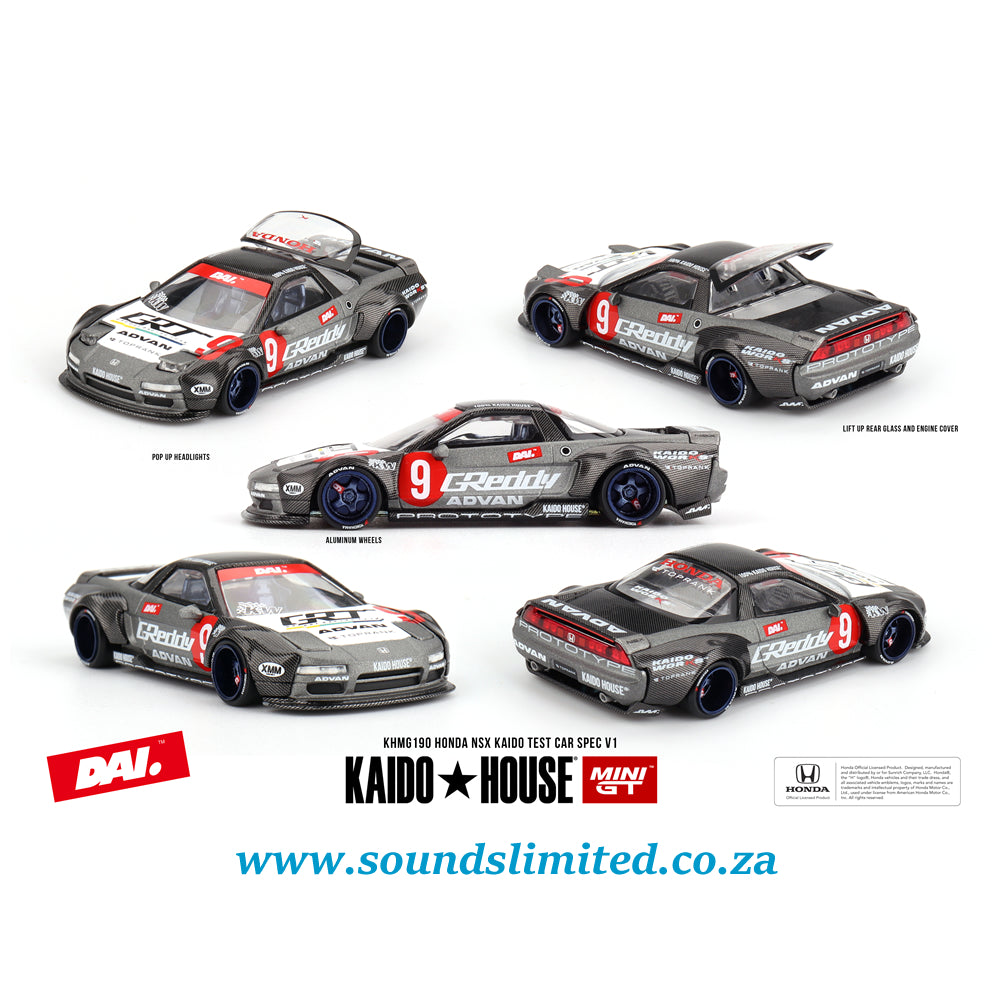 MiniGT x KaidoHouse Honda NSX Kaido Test Car Spec V1 #190 (DAI.)