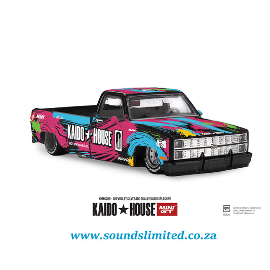 Mini GT Kaido House #285 Chevrolet Silverado Dually Kaido Splash V1