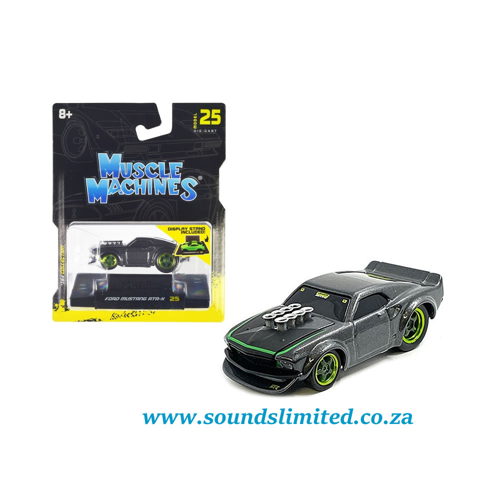 Maisto Muscle Machines 1:64 - 15565 Ford Mustang Rtr-X Gray Metallic #25