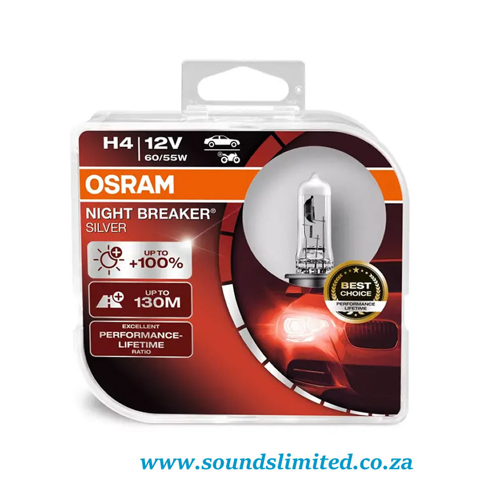 Osram Night Breaker Silver H4 Bulbs