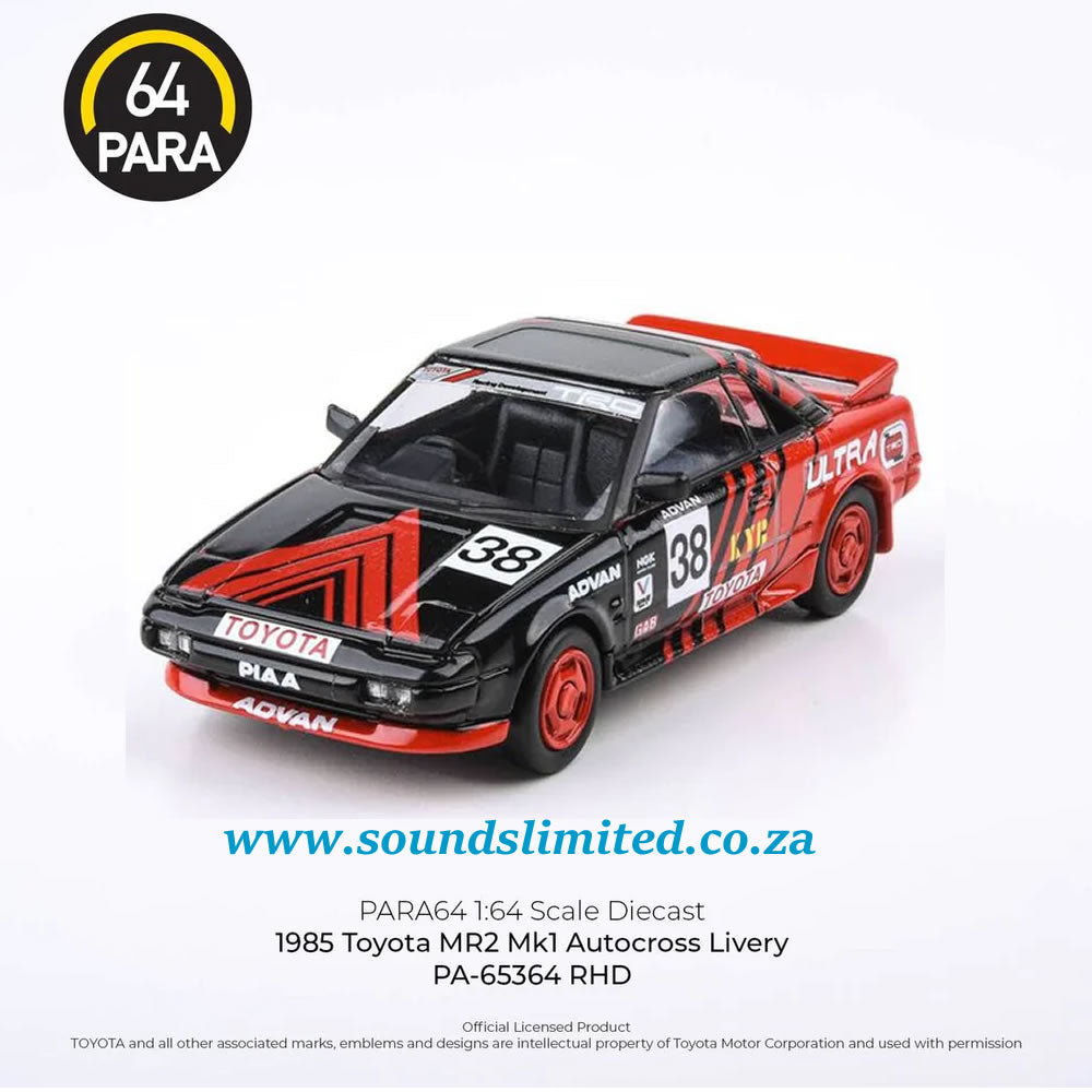Para64 1/64 1985 Toyota MR2 MK1 Autocross Livery LHD - PA-65364