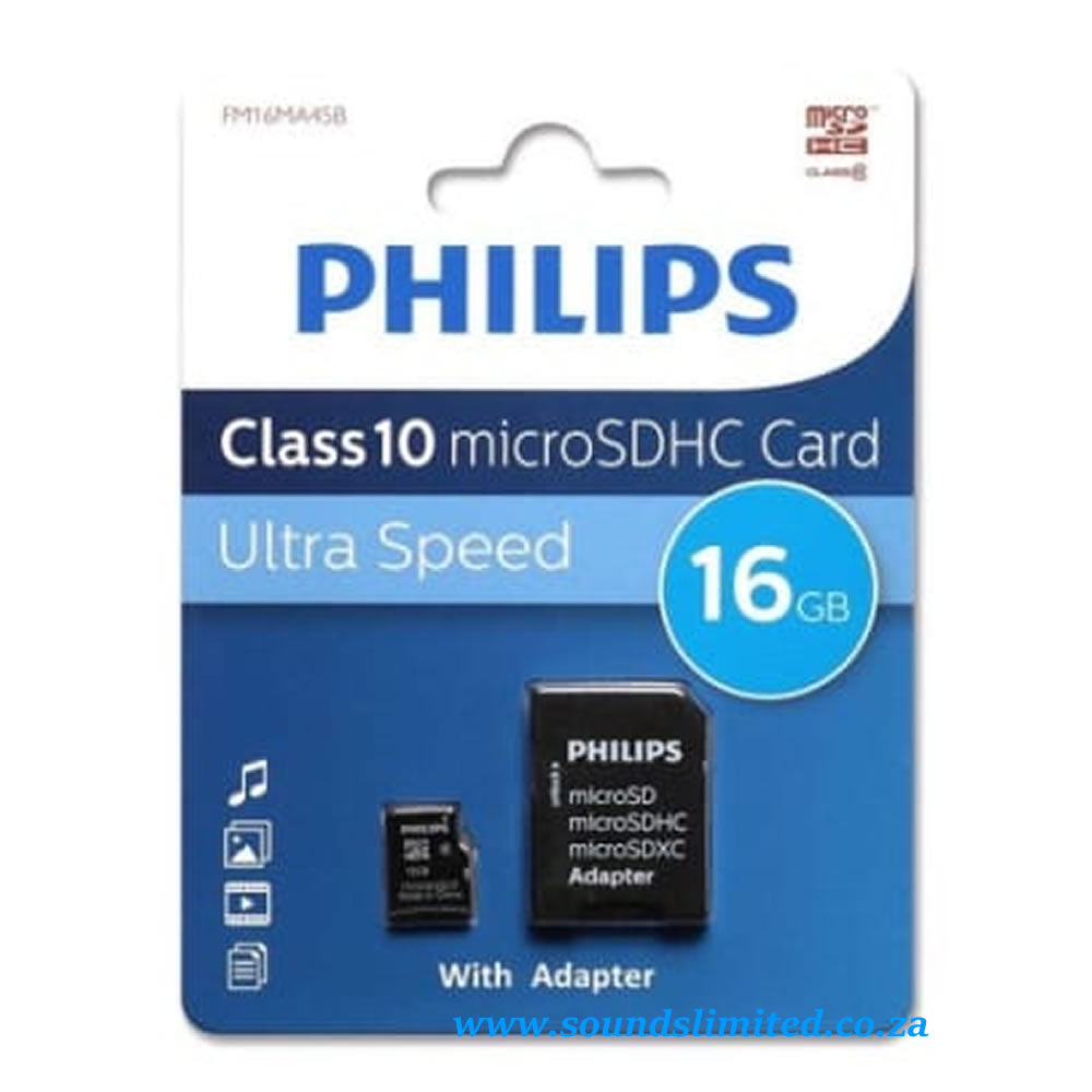 Philips microSDHC 16 GB Class 10 (FM16MA45B/97)