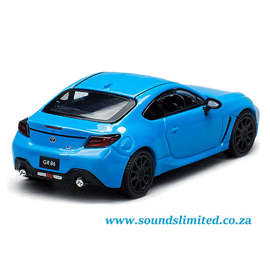Pop Race 1:64 Toyota GR 86 Neptune Blue Diecast Model Car PR64-12