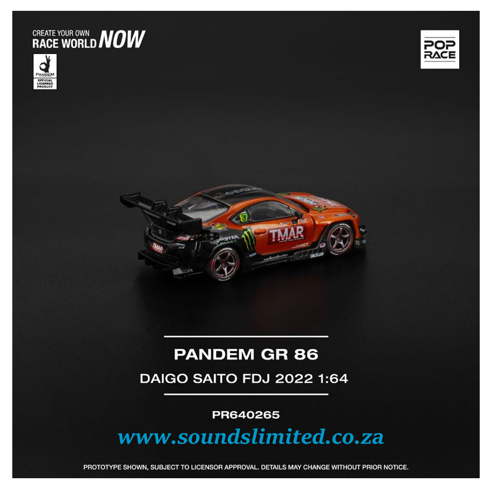 Pop Race Pandem GR86 Daigo Saito Formula Drift Japan 2022 PR64-265