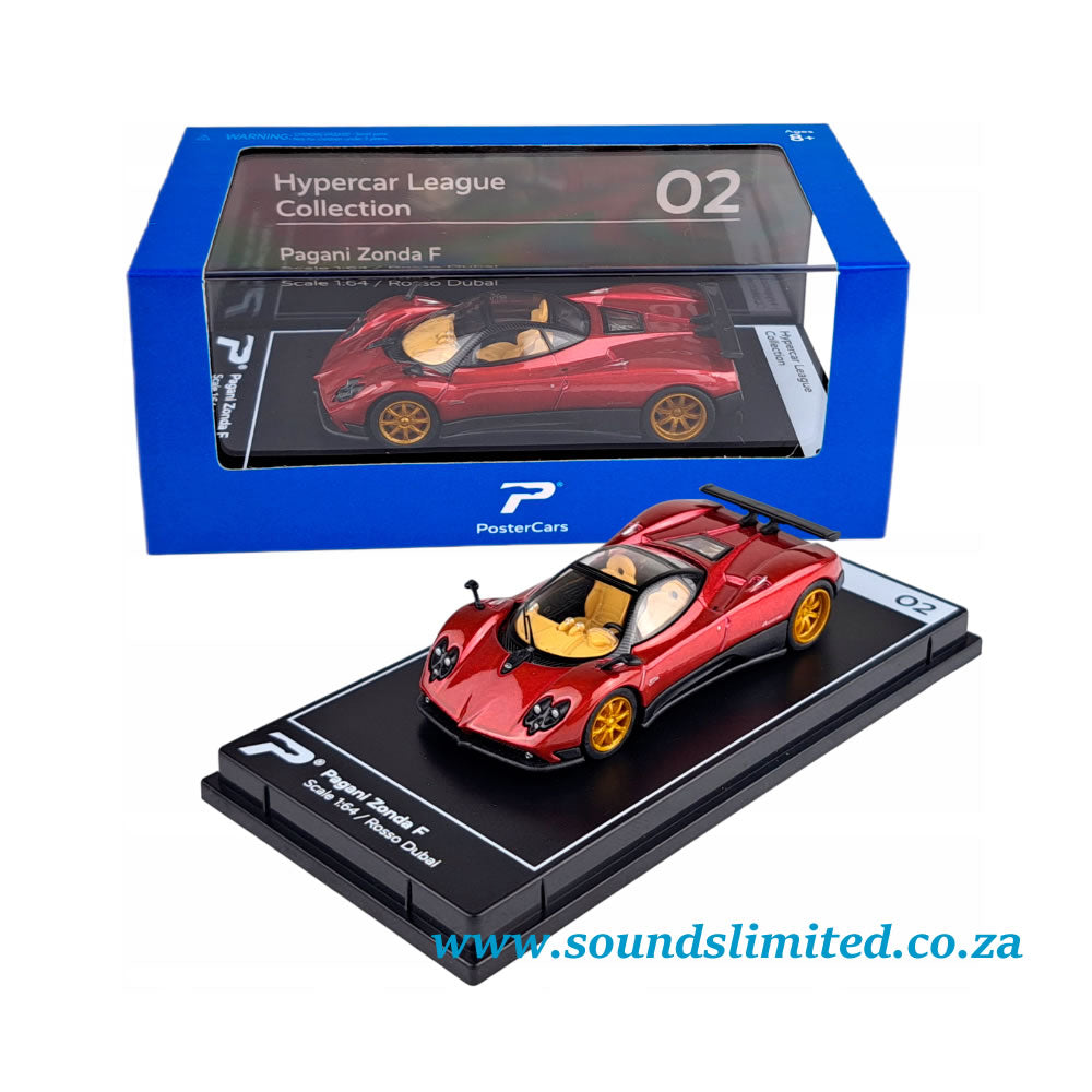 PosterCars Pagani Zonda F Rosso Dubai Red (1/64) #2