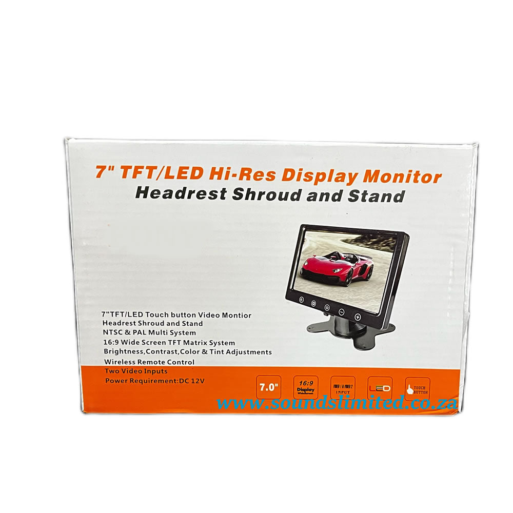 SL 7" TFT / LED Hi res Display monitor