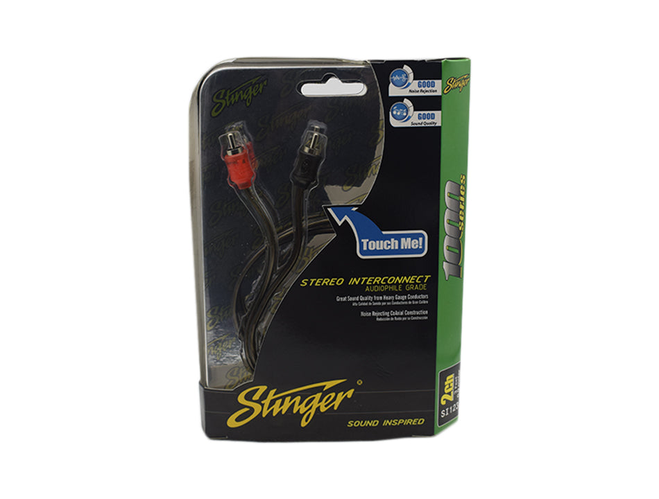 Stinger SI123 - 1 meter 1000 Series 2 Channel RCA Cable