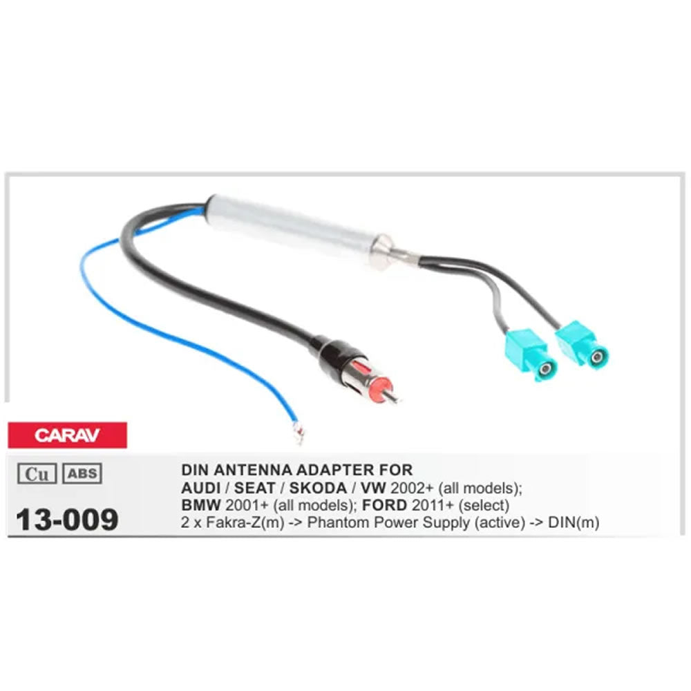 Carav 13-009 Audi, MB, Seat, Audi, Kia, Opel Antenna (Aerial) Adapter for Car audio installation