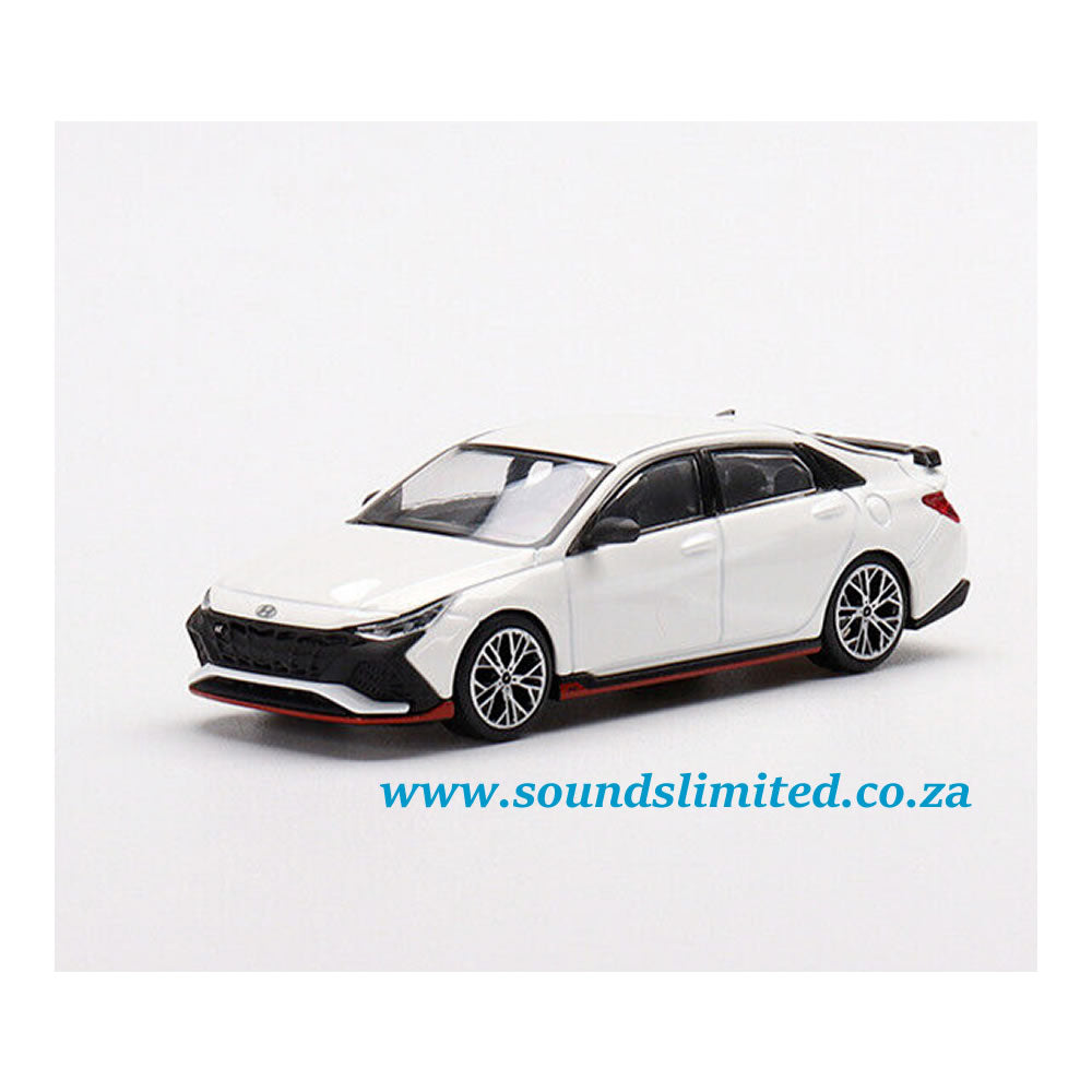Mini GT #427 Hyundai Elantra N Ceramic White LHD