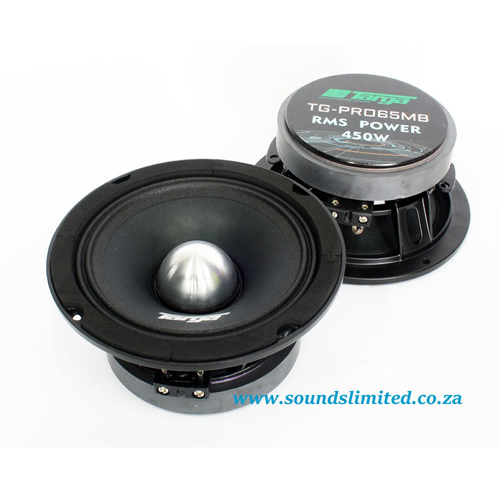 Targa TG-PRO65MB 6″ Pro Series 450w rms Midbass Speakers (Pair)