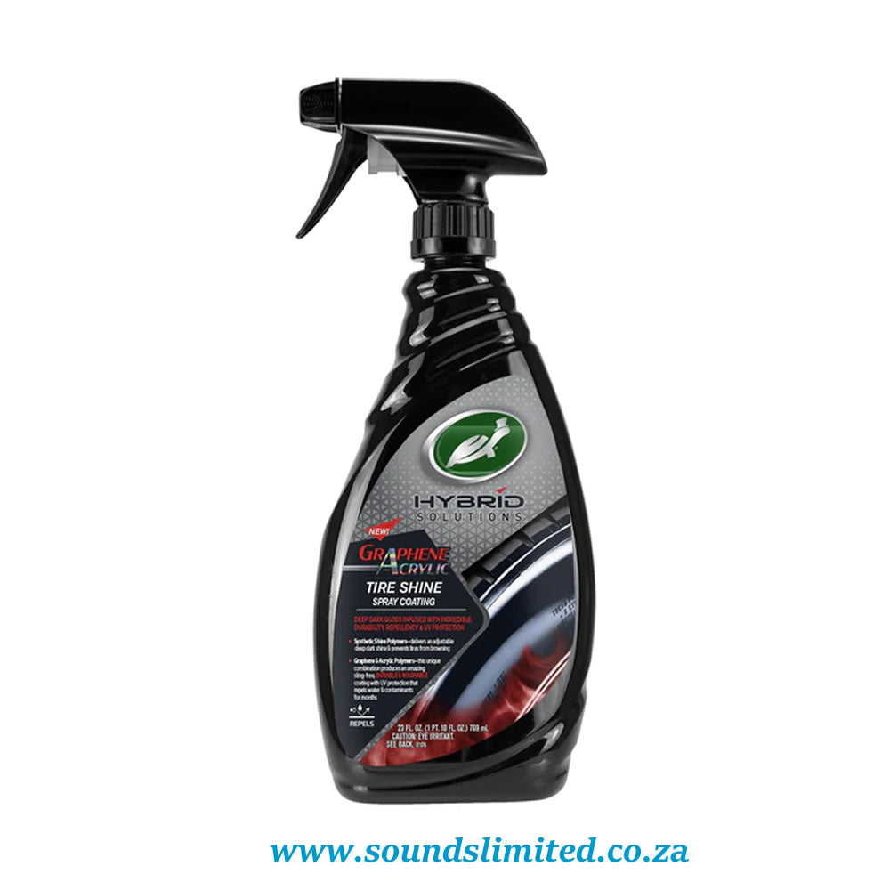 Turtle Wax 53746 Hybrid Solutions Graphene Acrylic Tire Shine Spray Coating 680ml