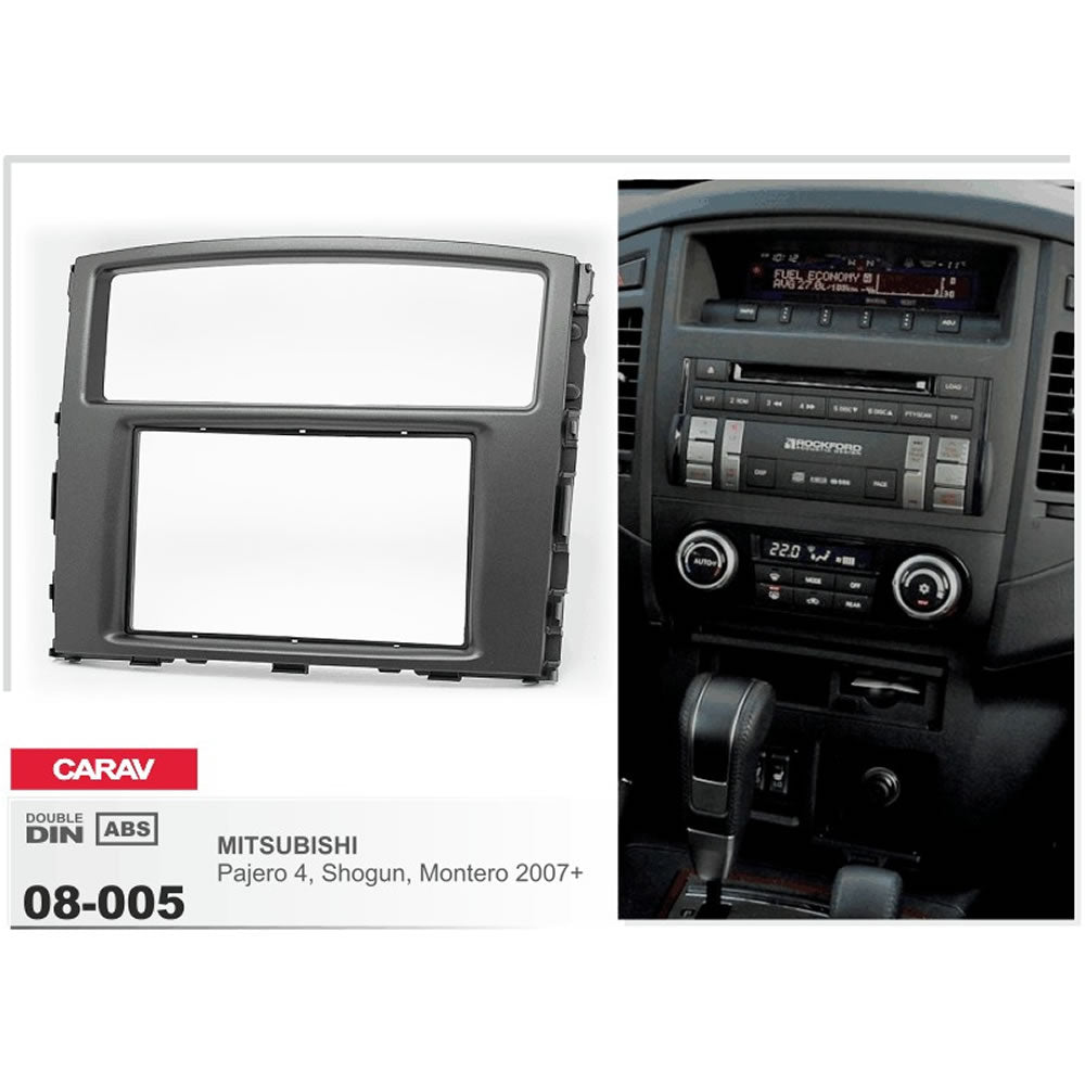 Carav 08-005 Mitsubishi Pajero, Shogun, Montero In-Dash car audio Installation kit for Head Units