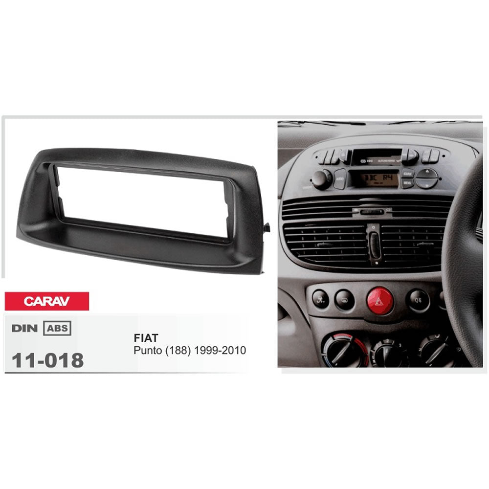Carav 11-018 Fiat Punto In-Dash Car Audio Radio Trimplate