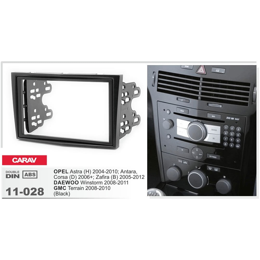 Carav 11-028 Opel Astra, Corsa, Zafira In Dash Car Radio Trimplate