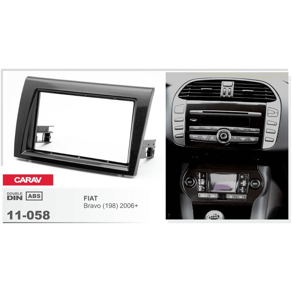 Carav 11-058 FIAT Bravo In-Dash Car audio installation kit (Radio Trim)