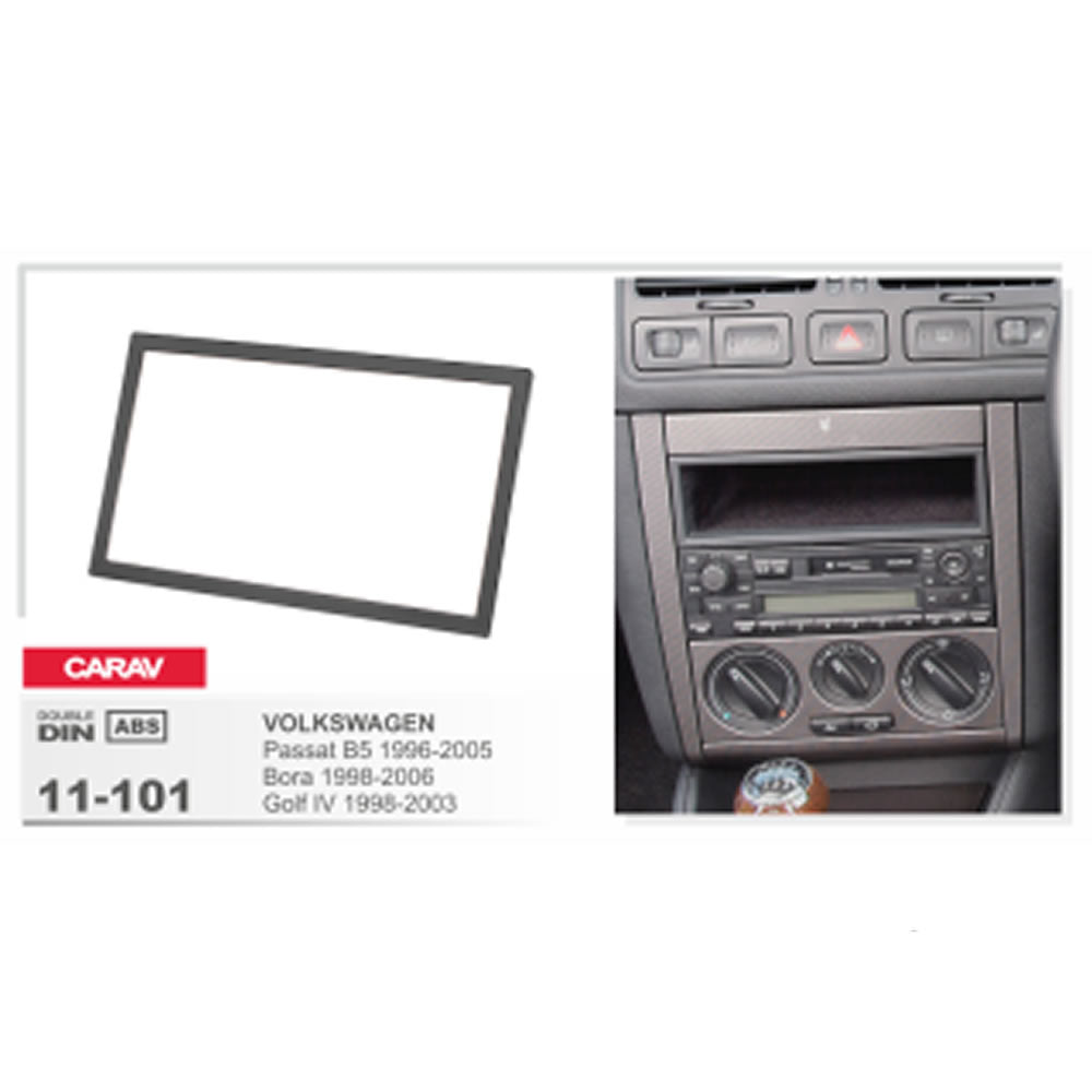 Carav 11-101 VW, Merc In Dash Car Radio Trimplate
