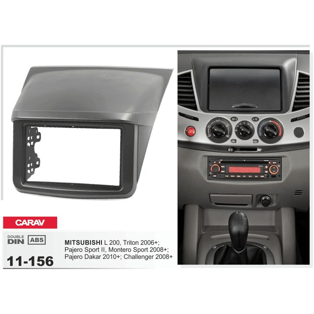 Carav 11-156 Mitsubishi L200, Triton, Pajero In Dash Car Radio Trimplate