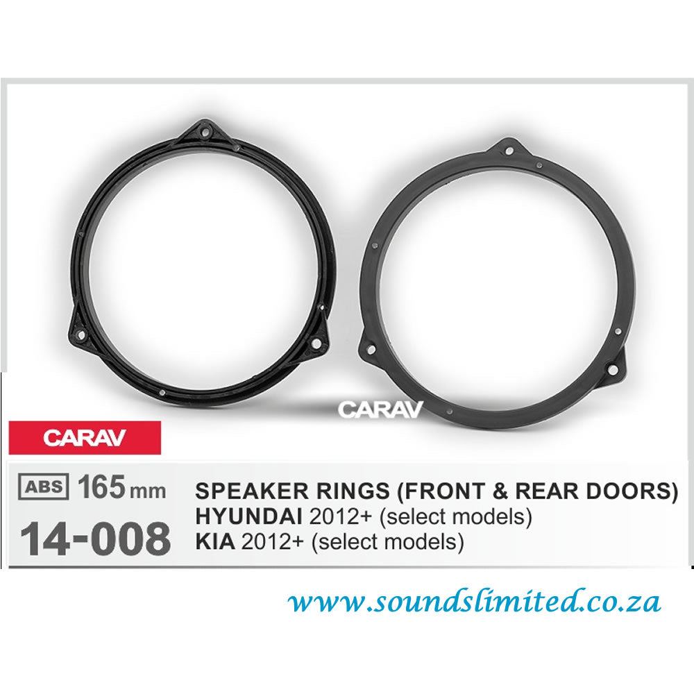 Carav 14-008 - Speaker Rings Car Audio Installation