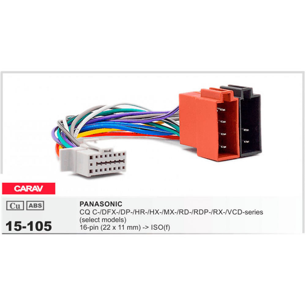 Carav 15-105 - Harness for Panasonic Radio / Head Unit