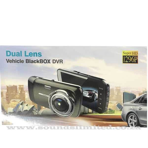 SL Dual lens Vehicle BlackBOX DVR with rear view camera