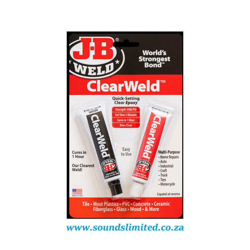 J B Weld JBW8212 ClearWeld Twin Tubes Sounds Limited