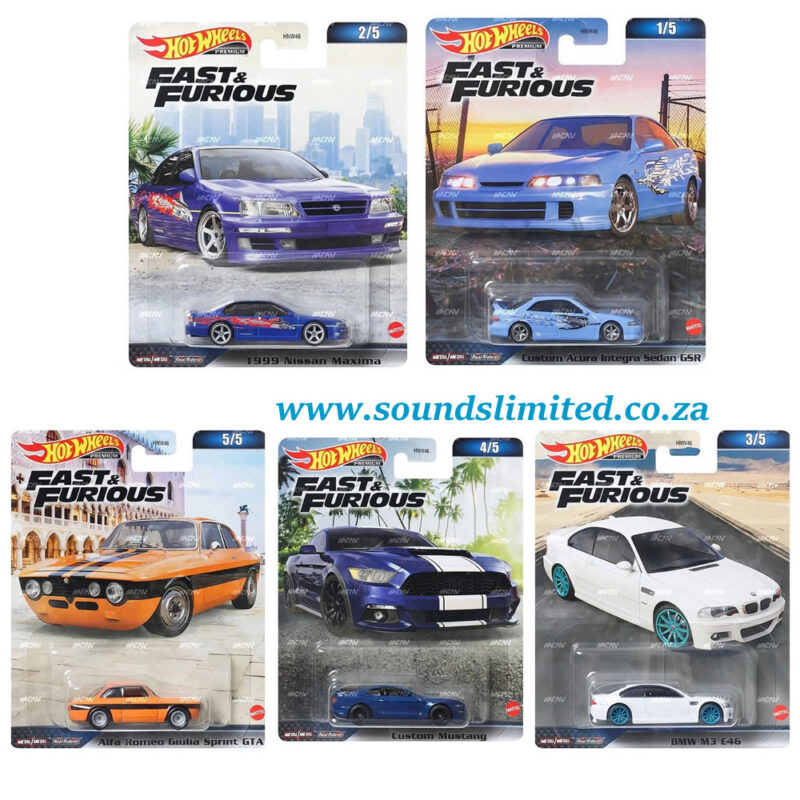 Hot Wheels Fast And Furious Mix 3 2023 Car Culture Premium 5 Car Set