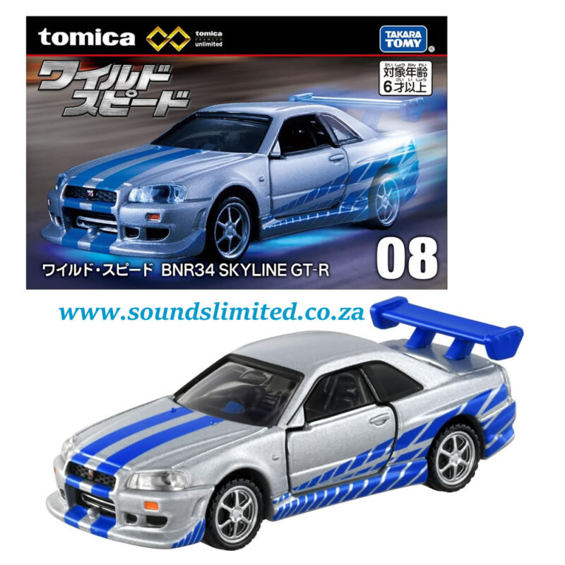 Takara Tomy Tomica Premium Unlimited 08 Fast And Furious BNR34 SKYLINE