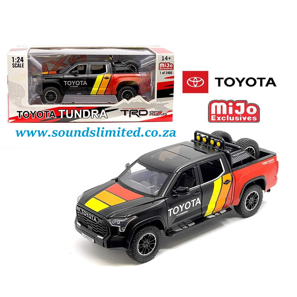 2023 Toyota Tundra TRD 4×4 Pickup Truck Black and Red with Stripes with Sunroof Limited Edition 1 of 2400 H08555R-MJS02