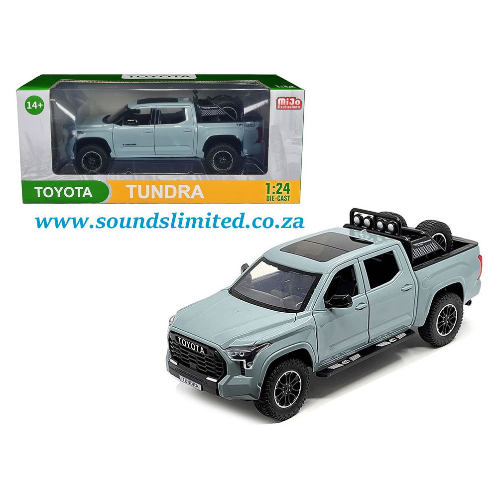 2023 Toyota Tundra TRD 4x4 Pickup Truck Lunar Rock Gray with Sunroof and Wheel 1/24