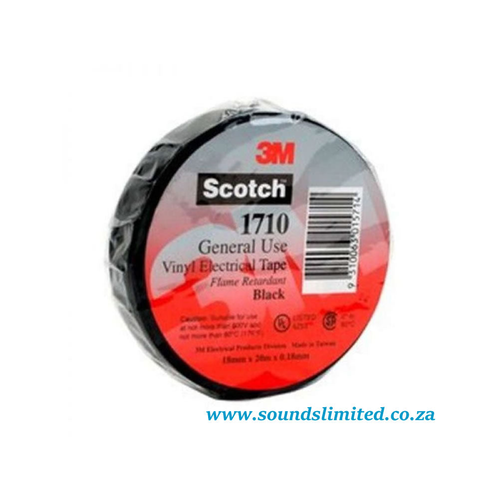 3M Scotch 1710 Vinyl Electrical Tape, Flame retardant
