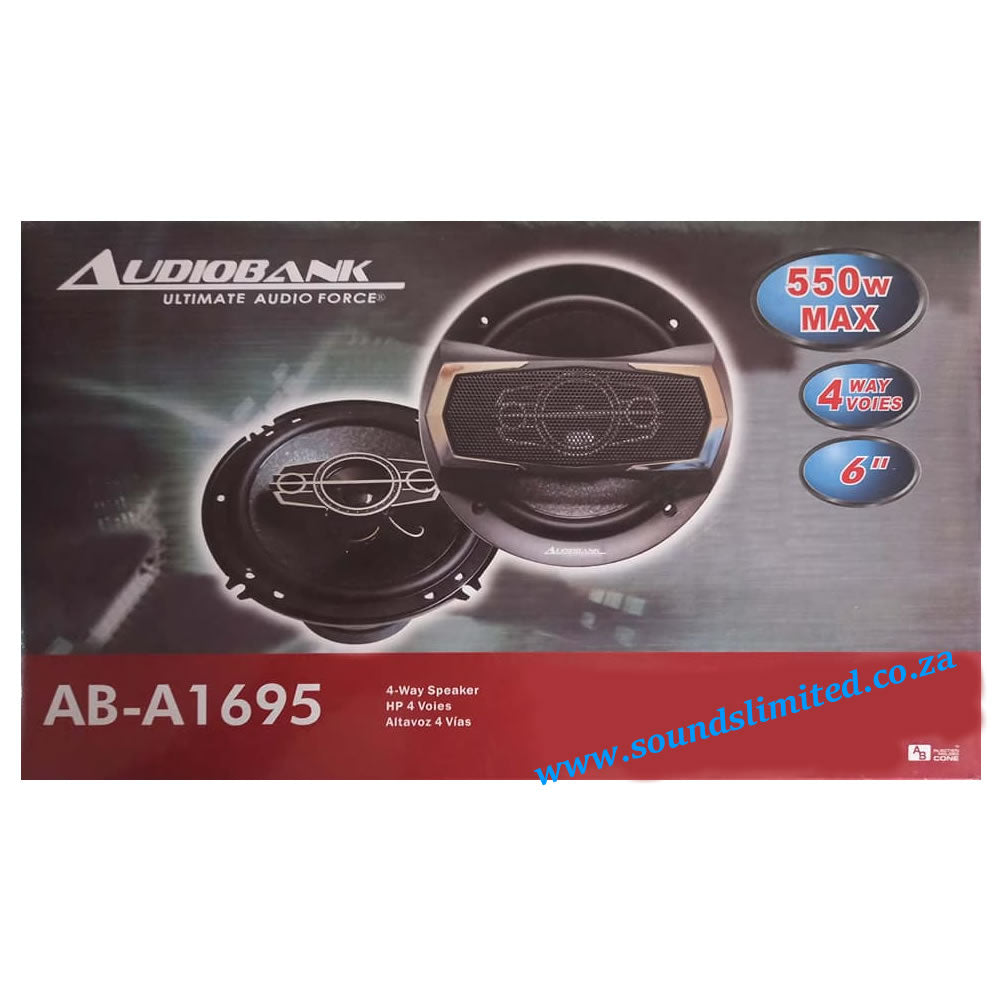 Audiobank AB-A1695 6" 550w 4way Speakers