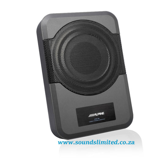 Alpine PWE-S8 Powered 8-inch (20cm) Quad-Coil Subwoofer Box with built-in 240W Amplifier