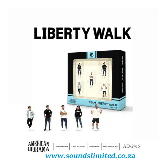 American Diorama 1/64 5 Figure Set Team Liberty Walk AD-2415
