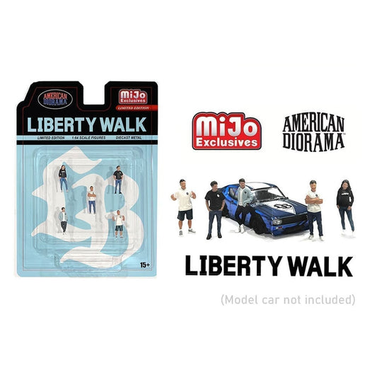 American Diorama 1/64 Figurine Set Team Liberty Walk (Set of 5 figurines) AD-2415MJ