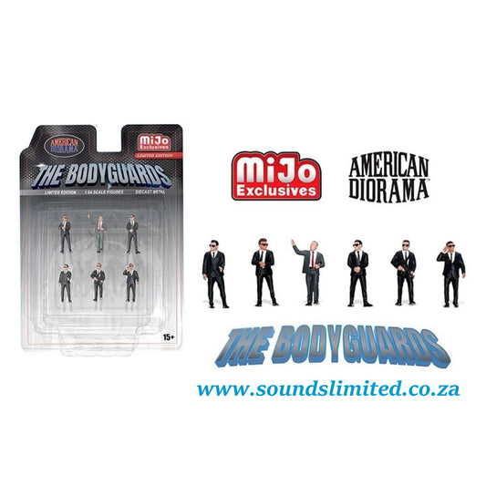 American Diorama 1/64 Figurine Set The Bodyguards (Set of 6 figurines) AD-2421MJ