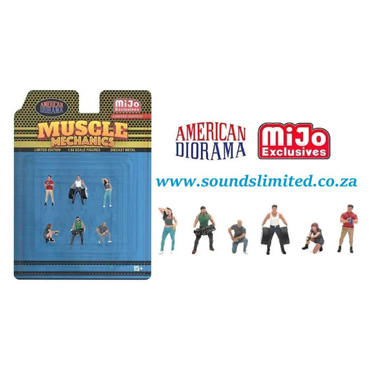 American Diorama 1/64 Muscle Mechanics Figure Set AD-2417